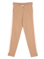 Chloé Kids legging rayé à taille haute - Marron