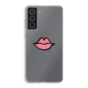 Kusje: Samsung Galaxy S21 FE Transparant Hoesje