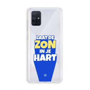 Laat de zon in je hart: Galaxy A71 Transparant Hoesje