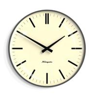 Newgate Radio City Bowery Dial Wandklok in Grijs