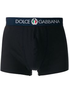 Dolce & Gabbana boxer à taille à logo - Bleu