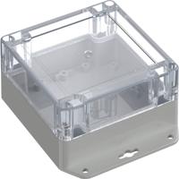TRU COMPONENTS 6U07111106737 TC-13865284 Industriële behuizing 136.5 x 106.5 x 60.1 ABS-PC Lichtgrijs, Transparant 1 stuk(s)
