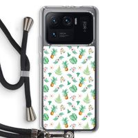 Ananas bladeren: Xiaomi Mi 11 Ultra Transparant Hoesje met koord