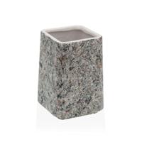 Tandenborstelhouder Versa Grijs Keramisch Plastic 7 x 10 x 7 cm
