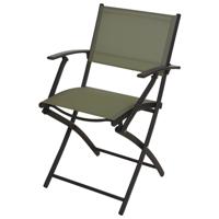 Klapstoel - groen - opklapbaar - 46 x 52 x 85 cm - staal/polyester - campingstoel/tuinstoel