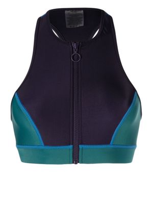 Duskii haut de bikini à design colour block - Violet