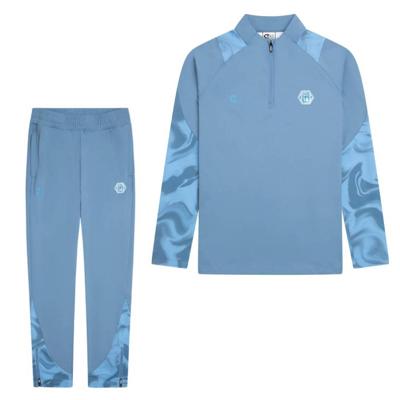 Cruyff Defense Trainingspak 1/4-Zip Kids Blauw Lichtblauw Cruyff Defense Trainingspak 1/4-Zip Kids Blauw Lichtblauw