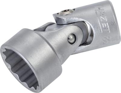 HAZET Scharnierende dopsleutel 880G-Z18 · 3/8 inch (10 mm) vierkant hol · Buitentwaalfkant tractieprofiel · SW 18 mm