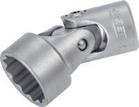 HAZET Scharnierende dopsleutel 880G-Z18 · 3/8 inch (10 mm) vierkant hol · Buitentwaalfkant tractieprofiel · SW 18 mm