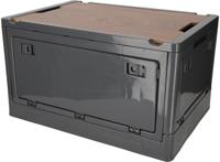 Norlander Krat met Houten Deksel - 43,7 x 30,7 x 25 cm - Antraciet