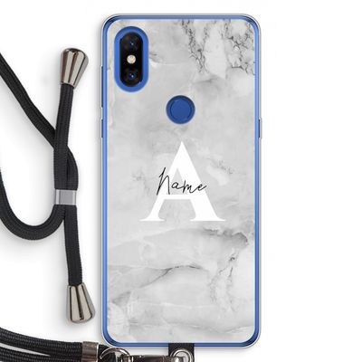 Ivory Marble: Xiaomi Mi Mix 3 Transparant Hoesje met koord
