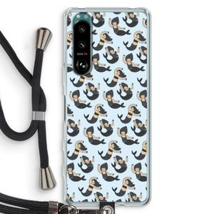 Zeemeermin: Sony Xperia 5 III Transparant Hoesje met koord