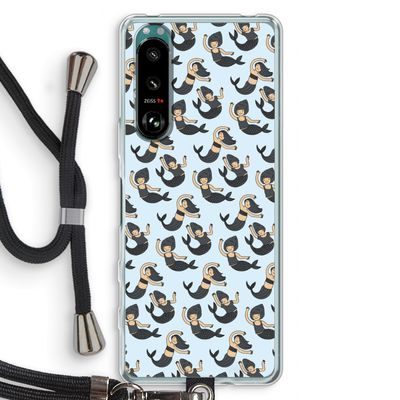 Zeemeermin: Sony Xperia 5 III Transparant Hoesje met koord