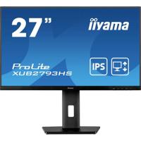 Iiyama ProLite XUB2793HS-B7 LED-monitor Energielabel C (A - G) 68.6 cm (27 inch) 1920 x 1080 Pixel 16:9 1 ms HDMI, DisplayPort, Hoofdtelefoon (3.5 mm jackplug)