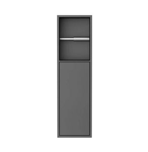 Best-Design Moya Zione inbouw-closetrolhouder incl. deur 60x17x12 cm Gunmetal