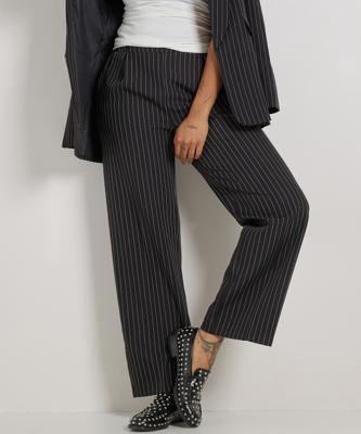 wide fit broek gestreept
