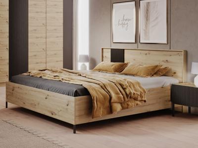 Kofferbed SULEK 160x200 cm artisan eik/zwart