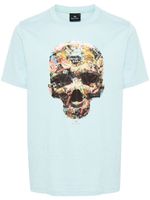 PS Paul Smith t-shirt en coton à imprimé tête de mort - Bleu - thumbnail