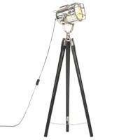 VidaXL Vloerlamp driepoot 97 cm massief mangohout zwart