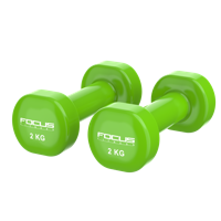 Vinyl Dumbbells - Focus Fitness - 2 x 2 kg - thumbnail