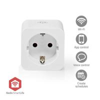 Nedis SmartLife Slimme Stekker | Zigbee 3.0 | IP21 | Energiemeter | 3680 W | Hybrid (CEE 7/7) | 0 - 55 °C | Android™ / IOS | Wit | 1 Stuks - ZBP131FWT