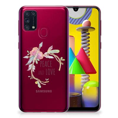 Samsung Galaxy M31 Telefoonhoesje met Naam Boho Text Samsung Galaxy M31 Telefoonhoesje met Naam Boho Text