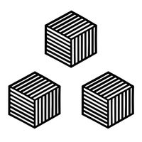 Krumble Siliconen pannenonderzetter Hexagon lang - Zwart - Set van 3