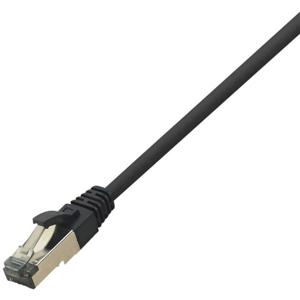 LogiLink CQ8063S RJ45 Netwerkkabel, patchkabel CAT 8.1 S/FTP 3.00 m Zwart Halogeenvrij 1 stuk(s)