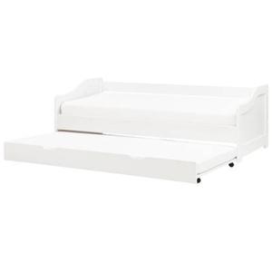 Beliani - LUNERAY - Onderschuifbed - Wit - 90 x 200 cm - Hout