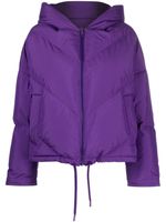 Yves Salomon veste matelassée à design bicolore - Violet - thumbnail