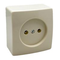 Peha opbouw stopcontact enkel creme - 4678900