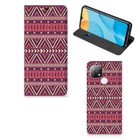 OPPO A15 Hoesje met Magneet Aztec Paars