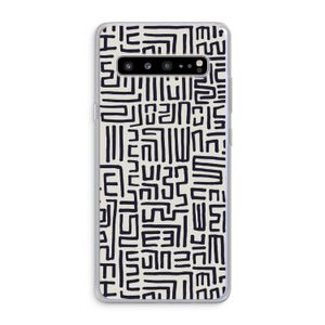 Moroccan Print: Samsung Galaxy S10 5G Transparant Hoesje