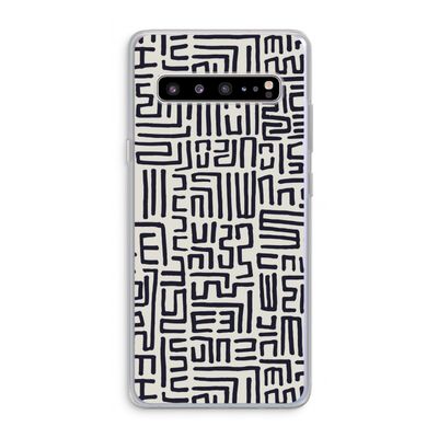 Moroccan Print: Samsung Galaxy S10 5G Transparant Hoesje