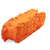Folat Feest/verjaardag versiering - crepe slingers - oranje - 24 mtr - papier - feestartikelen