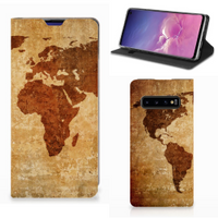 Samsung Galaxy S10 Book Cover Wereldkaart