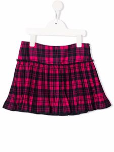 Il Gufo minijupe plissée à motif tartan - Rose