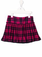Il Gufo minijupe plissée à motif tartan - Rose Il Gufo minijupe plissée à motif tartan - Rose