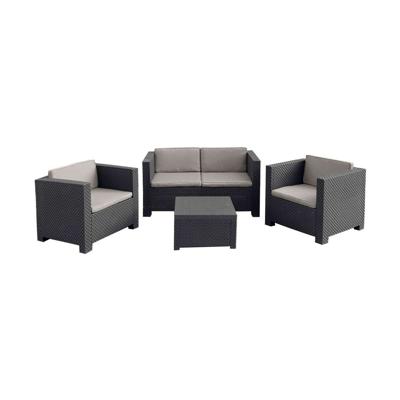 Tuinmeubilair SP Berner Diva Tropea Antraciet Donker grijs (4 Onderdelen)