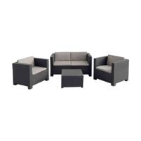 Tuinmeubilair SP Berner Diva Tropea Antraciet Donker grijs (4 Onderdelen)