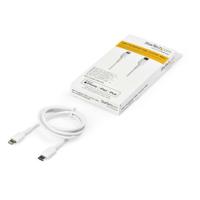 Kabel USB naar Lightning Startech RUSBCLTMM1MW Wit 1 m