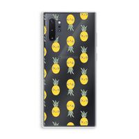 Ananas: Samsung Galaxy Note 10 Plus Transparant Hoesje Ananas: Samsung Galaxy Note 10 Plus Transparant Hoesje
