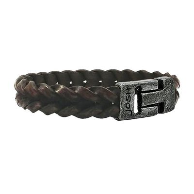 JOSH Heren Leren Armband Cognac | 24728-BRA