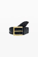 Gevlochten leren riem masha popova - BLACK - 90