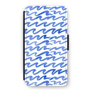 Blauwe golven: iPhone 11 Pro Flip Hoesje