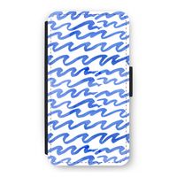 Blauwe golven: iPhone 11 Pro Flip Hoesje