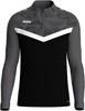 JAKO 8624 Ziptop Iconic - Zwart/Antraciet - XXL