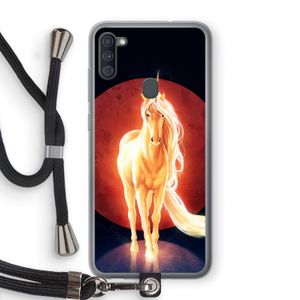 Last Unicorn: Samsung Galaxy A11 Transparant Hoesje met koord