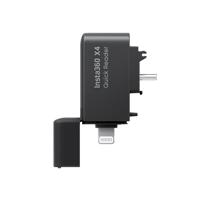 Insta360 X4 Quick Reader geheugenkaartlezer USB-Type C/Lightning Zwart - thumbnail