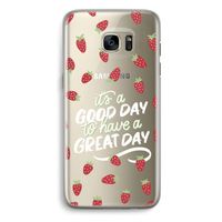 Don't forget to have a great day: Samsung Galaxy S7 Edge Transparant Hoesje Don't forget to have a great day: Samsung Galaxy S7 Edge Transparant Hoesje